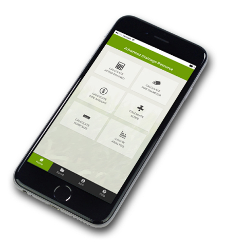 The new Agricultural Drainage App from ADS has automatic calculations for planning a system. (Photo: ...