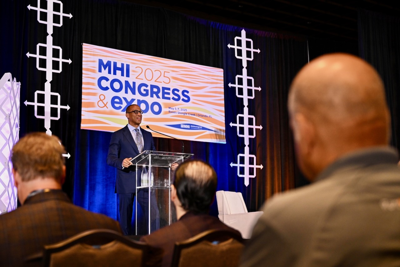 U.S. Department of Housing and Urban Development (HUD) Secretary Scott Turner speaking at MHI Congress & Expo in Orlando, Fla.