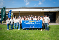 Champion Homes had a tree planting day of impact on Arbor Day celebrating the company's milestone achievement of helping to plant nearly two million trees in collaboration with the Arbor Day Foundation. Photo by WindowStill.