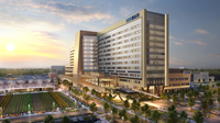 Rendering of the new Harris Health hospital (source: HKS Architects)