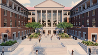 Rendering of Jones Hall at the University of Mississippi (Ole Miss) (Source: University of Mississippi Foundation)