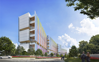 Rendering of the New Pediatric Campus at Children's Health and UT Southwestern Medical Center in Dallas (Source: Children's Health)